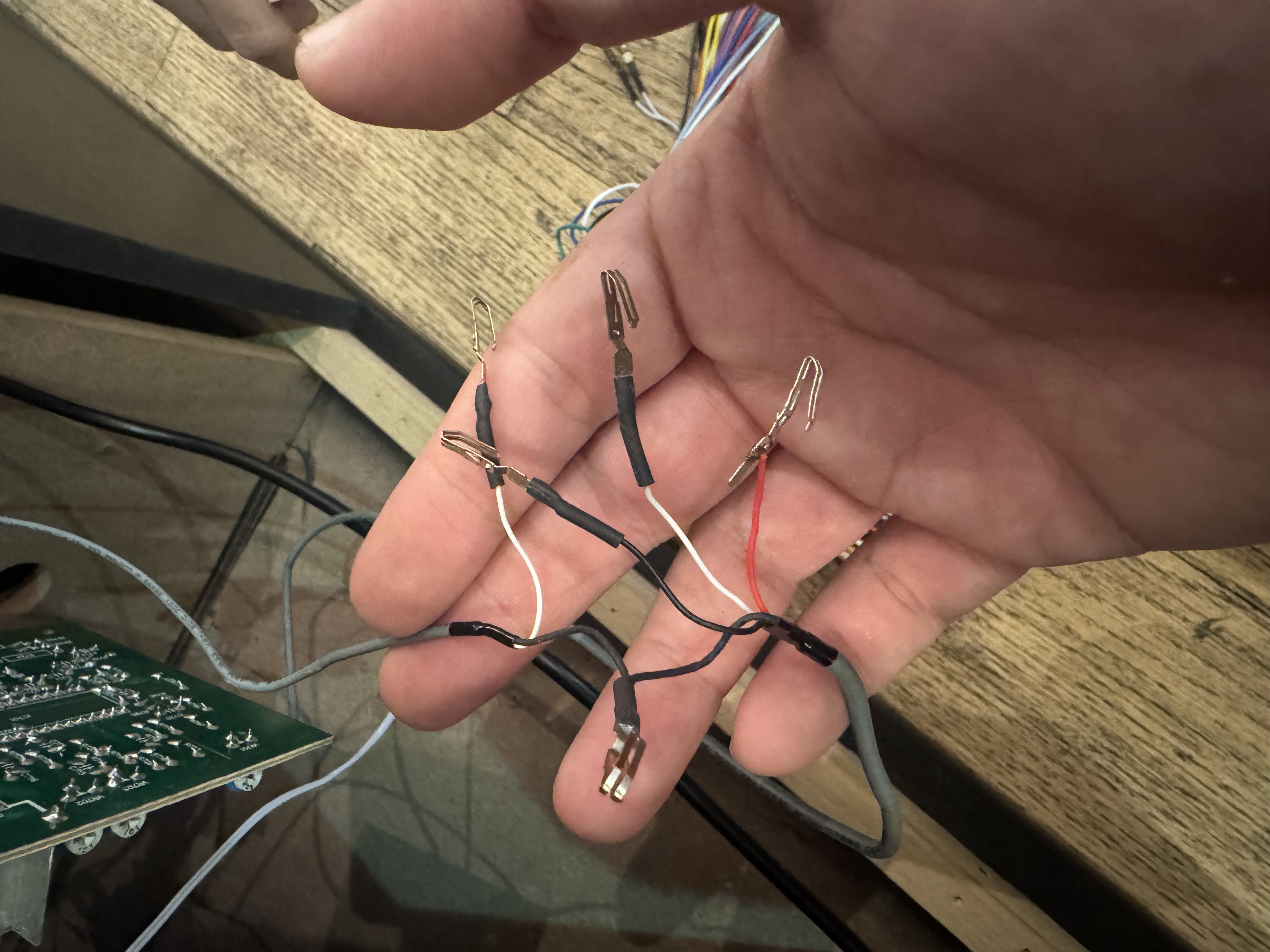 The video input cables before we figured them out